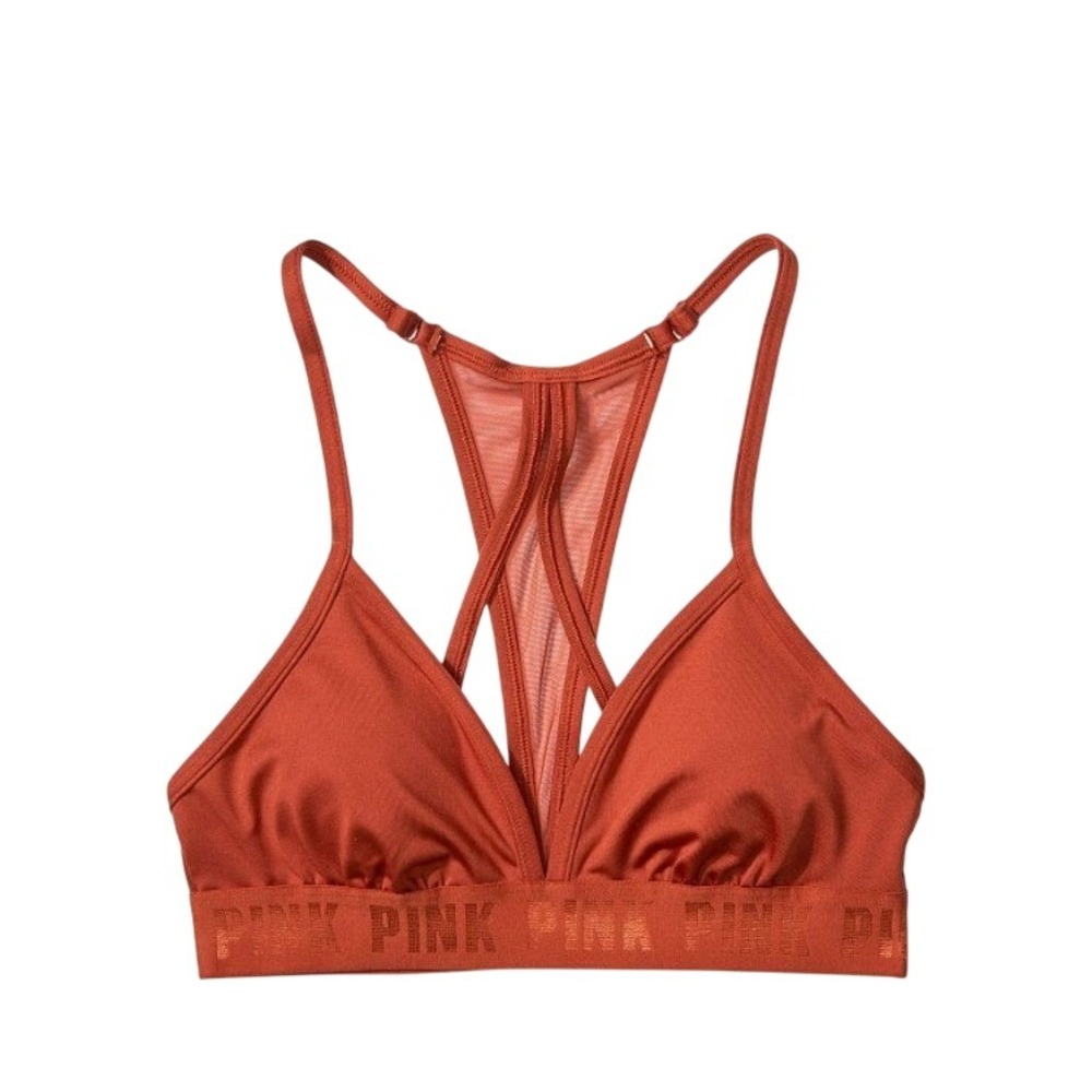 Victoria's Secret PINK Ultimate Triangle Cinnibar Sports Bra  XS